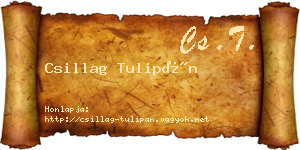 Csillag Tulipán névjegykártya